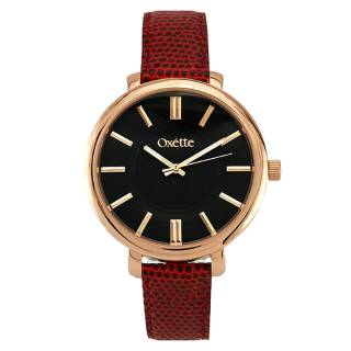 ΡΟΛΟΙ OXETTE 11X65-00183 OXETTE Astra Watch Bordeaux Leather Strap