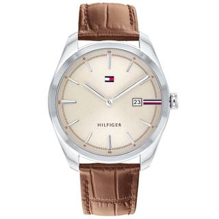 ΡΟΛΟΙ TOMMY HILFIGER 1710430 Tommy HILFIGER Theo Brown Leather Strap