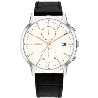 ΡΟΛΟΙ TOMMY HILFIGER 1710434 Tommy HILFIGER Easton Black Leather Strap