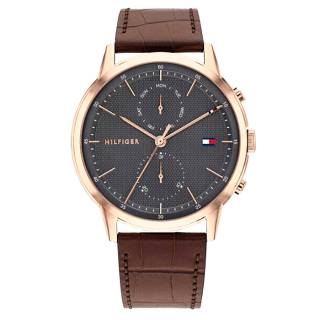 ΡΟΛΟΙ TOMMY HILFIGER 1710435 Tommy HILFIGER Dressed Brown Leather Strap