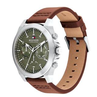 ΡΟΛΟΙ TOMMY HILFIGER 1710522 TOMMY HILFIGER Lance Brown Leather Strap