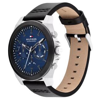 ΡΟΛΟΙ TOMMY HILFIGER 1710523 TOMMY HILFIGER Lance Black Leather Strap