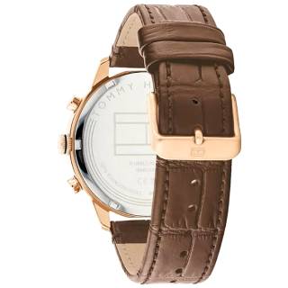 ΡΟΛΟΙ TOMMY HILFIGER 1710526 TOMMY HILFIGER Morrison  Brown Leather Strap