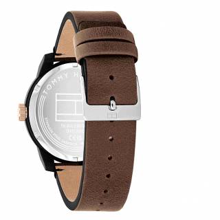 ΡΟΛΟΙ TOMMY HILFIGER 1710544 TOMMY HILFIGER Casual Brown Leather Strap