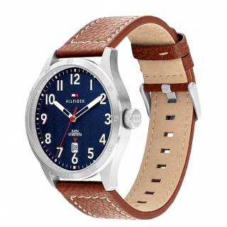 ΡΟΛΟΙ TOMMY HILFIGER 1710559 TOMMY HILFIGER Casual Brown Leather Strap