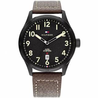 ΡΟΛΟΙ TOMMY HILFIGER 1710560 Tommy HILFIGER Forrest Brown Leather Strap