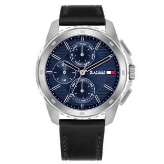 ΡΟΛΟΙ TOMMY HILFIGER 1710619 TOMMY HILFIGER Casual Black Leather Strap