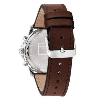 ΡΟΛΟΙ TOMMY HILFIGER 1710625 TOMMY HILFIGER Wesley Dual Time Brown Leather Strap