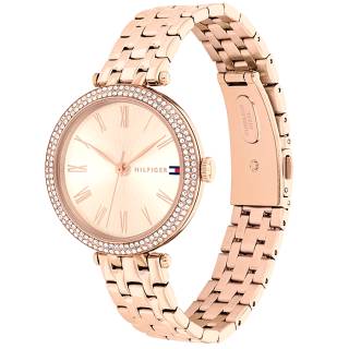 ΡΟΛΟΙ TOMMY HILFIGER 1782721 TOMMY HILFIGER Natalie  Crystals Rose Gold Stainless Steel Bracelet