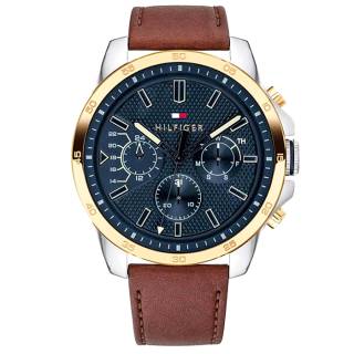 ΡΟΛΟΙ TOMMY HILFIGER 1791561 Tommy HILFIGER Decker Brown Leather Strap