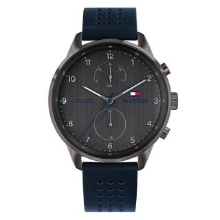 ΡΟΛΟΙ TOMMY HILFIGER  1791578 Τοmmy HILFIGER Casual Blue Leather Strap