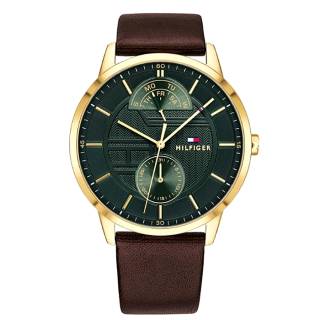 ΡΟΛΟΙ TOMMY HILFIGER 1791607 Τοmmy HILFIGER Casual Brown Leather Strap