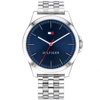 ΡΟΛΟΙ TOMMY HILFIGER 1791713 Τοmmy HILFIGER Mens Silver Stainless Steel Bracelet