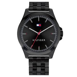 ΡΟΛΟΙ TOMMY HILFIGER 1791714 Τοmmy HILFIGER Mens Black Stainless Steel Bracelet