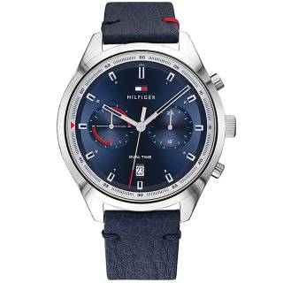 ΡΟΛΟΙ TOMMY HILFIGER 1791728 Tommy HILFIGER Bennett Blue Leather Strap