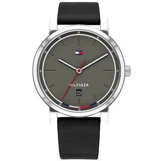 ΡΟΛΟΙ TOMMY HILFIGER 1791735 Τοmmy HILFIGER Thompson Black Leather Strap