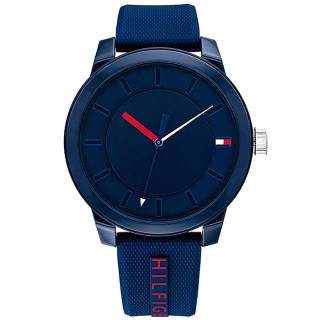 ΡΟΛΟΙ TOMMY HILFIGER 17917545 Τοmmy HILFIGER Denim Blue Silicone Strap