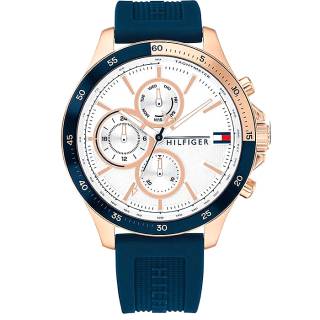 ΡΟΛΟΙ TOMMY HILFIGER 1791778 Τοmmy HILFIGER  Multifunction Blue  Silicone Strap