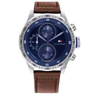 ΡΟΛΟΙ TOMMY HILFIGER 1791807 Tommy HILFIGER Trent Brown Leather Strap