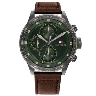 ΡΟΛΟΙ TOMMY HILFIGER 1791809 Tommy HILFIGER Trent Brown Leather Strap