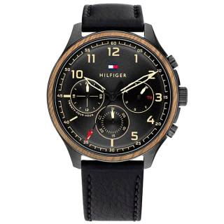 ΡΟΛΟΙ TOMMY HILFIGER 1791854 Tommy HILFIGER Casual Black Leather Strap