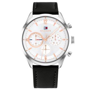 ΡΟΛΟΙ TOMMY HILFIGER 1791941 Tommy HILFIGER Casual Black Leather Strap