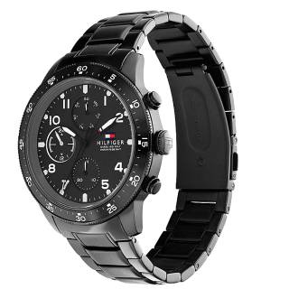 ΡΟΛΟΙ TOMMY HILFIGER 1791951 Tommy HILFIGER Jimmy Black Stainless Steel Bracelet