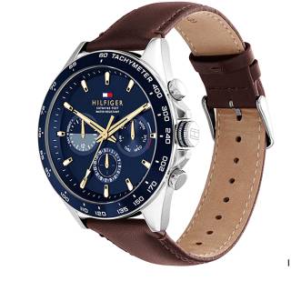 ΡΟΛΟΙ TOMMY HILFIGER 1791965 Tommy HILFIGER Owen Brown Leather Strap