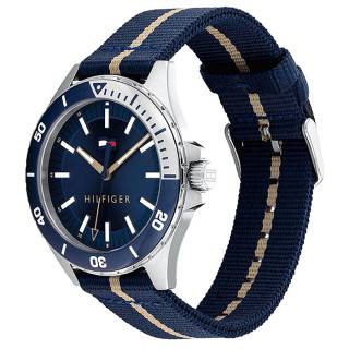 ΡΟΛΟΙ TOMMY HILFIGER 1792011 Tommy HILFIGER Logan Two Tone Fabric Strap