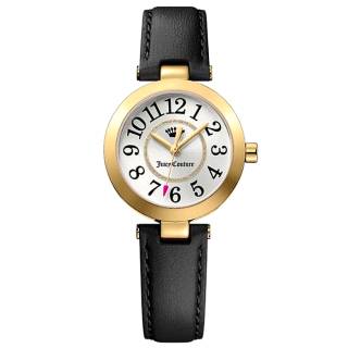 JUICY COUTURE 1901624 Juicy COUTURE Cali Crystals Black Leather Strap