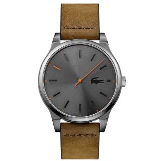 ΡΟΛΟΙ LACOSTE  2010968 LACOSTE Kyoto Brown Leather Strap