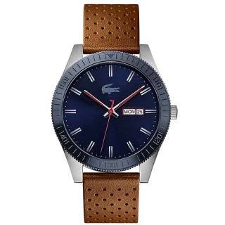 ΡΟΛΟΙ LACOSTE  2010981 LACOSTE Lacoste Legacy Brown Leather Strap