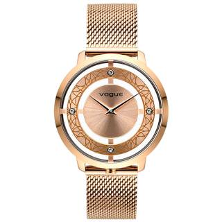 ΡΟΛΟΙ VOGUE 2020610751 VOGUE Cannes Crystal Rose Gold Stainless Steel Bracelet