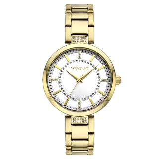 ΡΟΛΟΙ VOGUE  2020612941 VOGUE Swan Crystals Gold Stainless Steel Bracelet