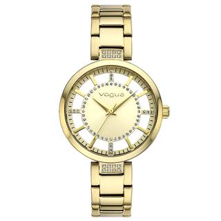 ΡΟΛΟΙ VOGUE  2020612942 VOGUE Swan Crystals Gold Stainless Steel Bracelet