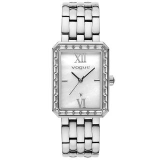 ΡΟΛΟΙ VOGUE  2020613783 VOGUE Octagon Zircons Silver Stainless Steel Bracelet