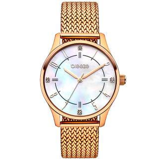 ΡΟΛΟΙ BREEZE 211101.5ALLURA BREEZE Allura Swarovski Rose Gold Stainless Steel Bracelet