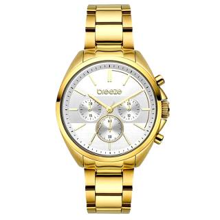 ΡΟΛΟΙ BREEZE  212031.2 BREEZE GlowRaider Chronograph Gold Stainless Steel Bracelet