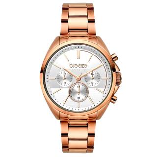 ΡΟΛΟΙ BREEZE  212031.4 BREEZE GlowRaider Chronograph Rose Gold Stainless Steel Bracelet