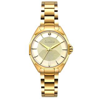 ΡΟΛΟΙ BREEZE  212151.2 BREEZE Hermosa Crystals Gold Stainless Steel Bracelet