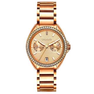 ΡΟΛΟΙ BREEZE  212161.4 BREEZE Royalisse Crystals Rose Gold Stainless Steel Bracelet