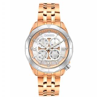 ΡΟΛΟΙ BREEZE 212261.4 BREEZE Symmetria Swarovski Rose Gold Stainless Steel Bracelet