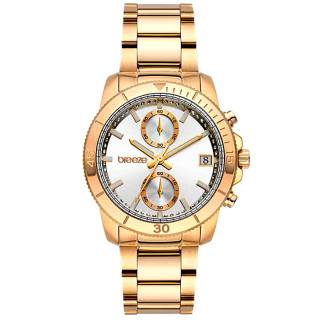 ΡΟΛΟΙ BREEZE 212391.4 BREEZE Sparkly Crystals Chronograph Rose Gold Stainless Steel Bracelet