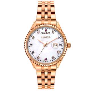 ΡΟΛΟΙ BREEZE 212401.4 BREEZE Glacier Swarovski Rose Gold Stainless Steel Bracelet