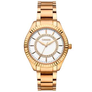 ΡΟΛΟΙ BREEZE  212471.4 BREEZE Magnificent Swarovski Rose Gold Stainless Steel Bracelet