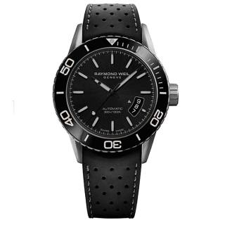 Ρολόι RAYMOND WEIL 2760-TR1-20001 RAYMOND WEIL Freelancer Automatic Black Leather Bracelet