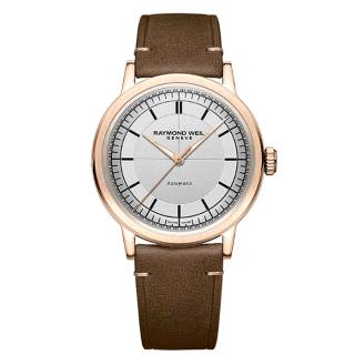 Ρολόι RAYMOND  2925-PC5-65001 RAYMOND WEIL Millesime Automatic Brown Leather Strap