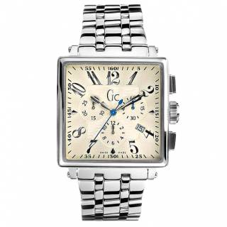 ΡΟΛΟΙ GUESS COLLECTION 42000G1 GUESS Collection Phases De Lune Chronograph Silver Stainless Steel Bracelet