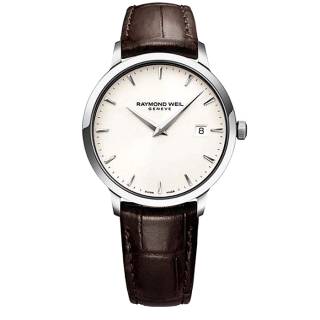 Ρολόι RAYMOND WEIL  5488-STC-40001 RAYMOND WEIL Toccata Brown Leather Strap