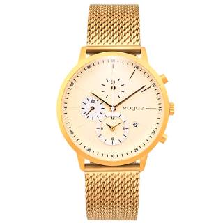 ΡΟΛΟΙ VOGUE  550841 VOGUE Unisex Chronograph Gold Stainless Steel Bracelet